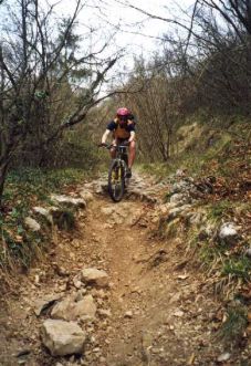 Auf dem Trail im Val di Tovo