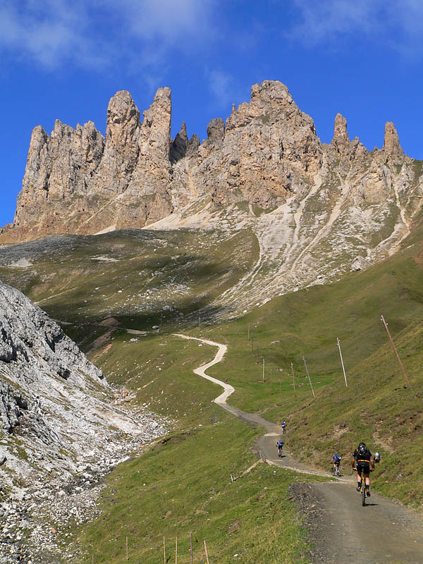 die Rampe zur Tierser Alphütte