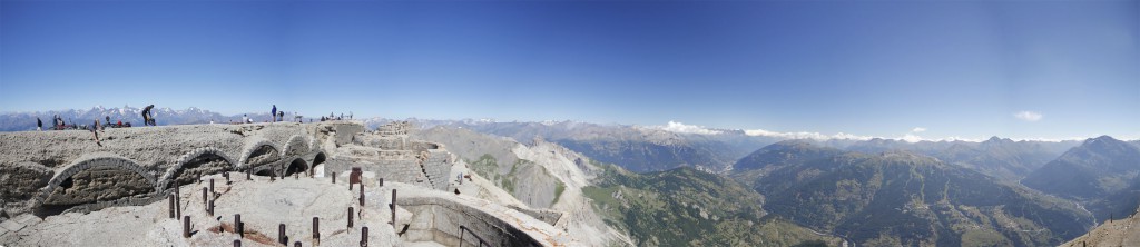 Panorama auf dem Mont Chaberton, Val Susa  3131 m