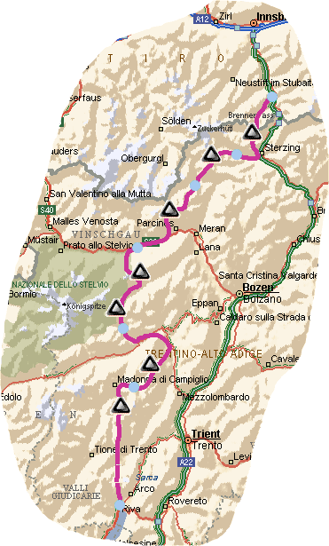 Transalp 98 - Karte