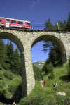 Begegnung mit dem Bernina-Express