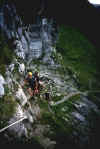 Kletterpassage am Nideripass